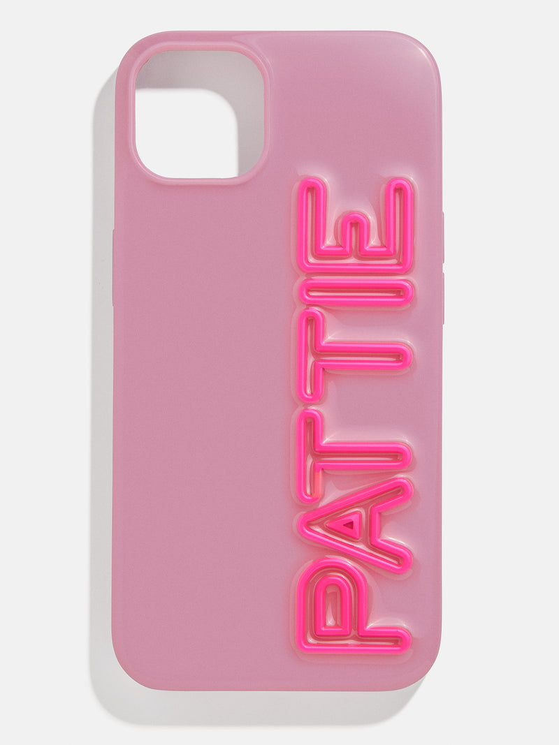 Fine Line Custom iPhone Case - Dark Purple/Hot Pink