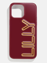 BaubleBar Fine Line Custom iPhone Case - Dark Red/Rose - 
    Customizable Phone Case
  
