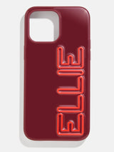 BaubleBar Fine Line Custom iPhone Case - Dark Red/Bright Red - 
    Customizable Phone Case
  
