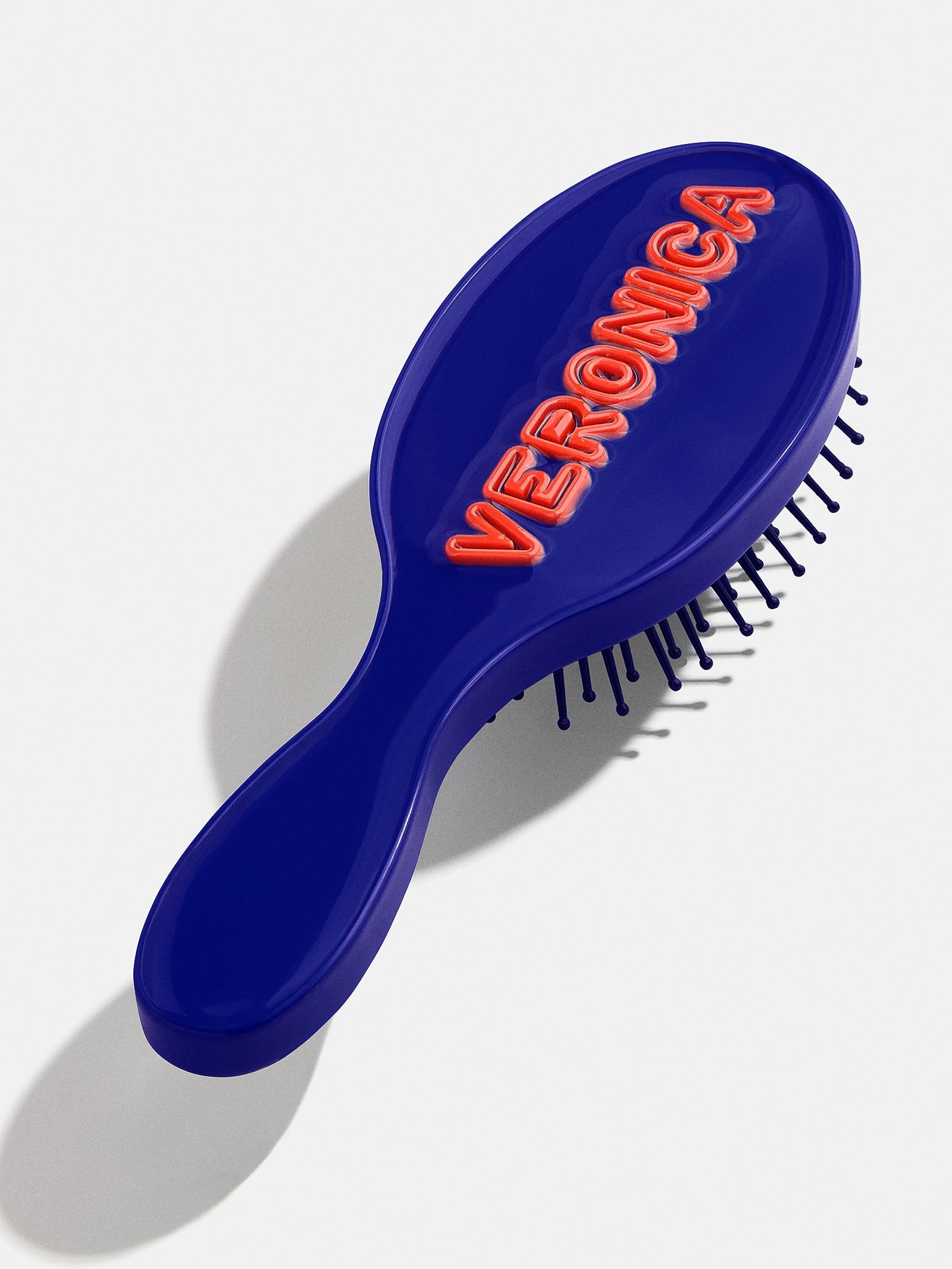 Fine Line Mini Custom Hair Brush - Navy/Red