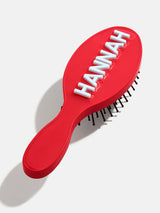 BaubleBar Block Font Mini Custom Hair Brush  - Red/Light Blue - 
    Ends Tonight: Enjoy 20% Off
  
