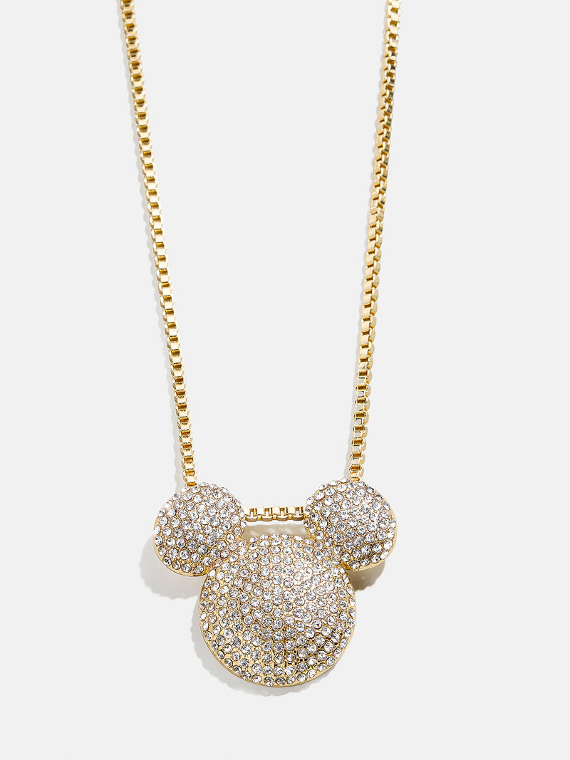 BaubleBar Disney Mickey Mouse Pavé Bubble Necklace - Gold/Pavé - 
    Disney Mickey Mouse necklace
  
