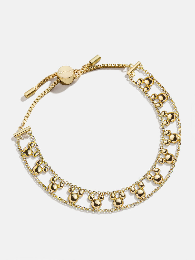 BaubleBar Disney Mickey Mouse Repeating Slider Bracelet - Gold - 
    Disney bracelet
  
