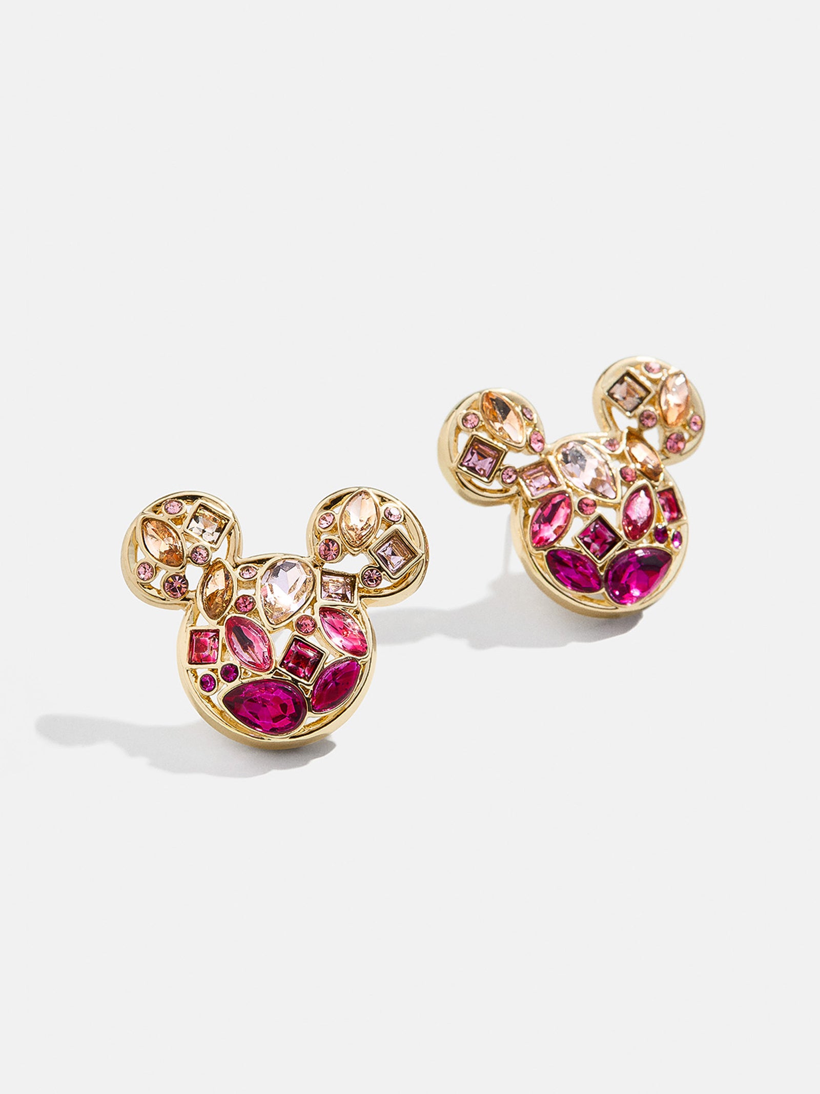 Disney Mickey Mouse Ombre Pave Earring - Pink