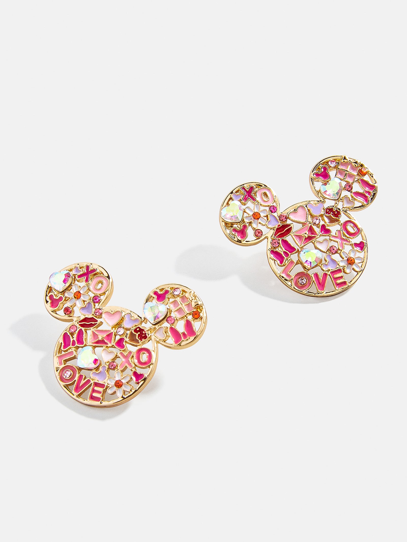 Disney Mickey Mouse Valentine's Day Earrings - Pink