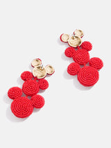 BaubleBar Disney Mickey Mouse Beaded Statement Earrings - Red - 
    Disney red beaded drop earrings
  
