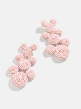 BaubleBar Disney Mickey Mouse Beaded Statement Earrings - Pink - 
    Disney pink beaded drop earrings
  
