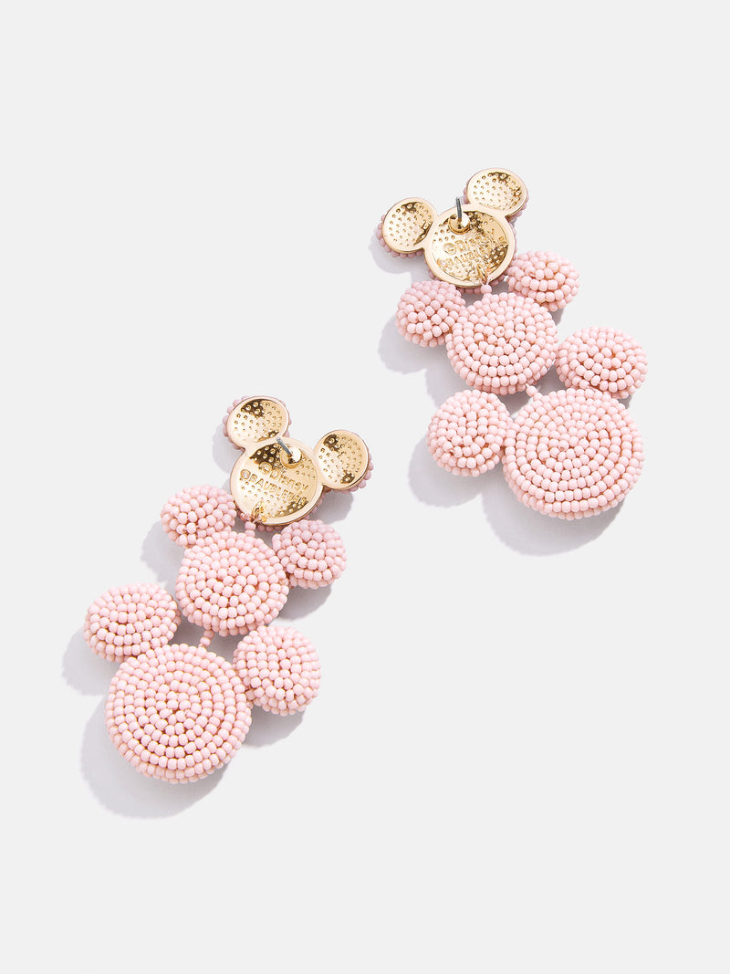 BaubleBar Disney Mickey Mouse Beaded Statement Earrings - Pink - 
    Disney pink beaded drop earrings
  
