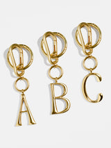 BaubleBar Initial Enamel Bag Charm - Gold - 
    Initial keychain
  
