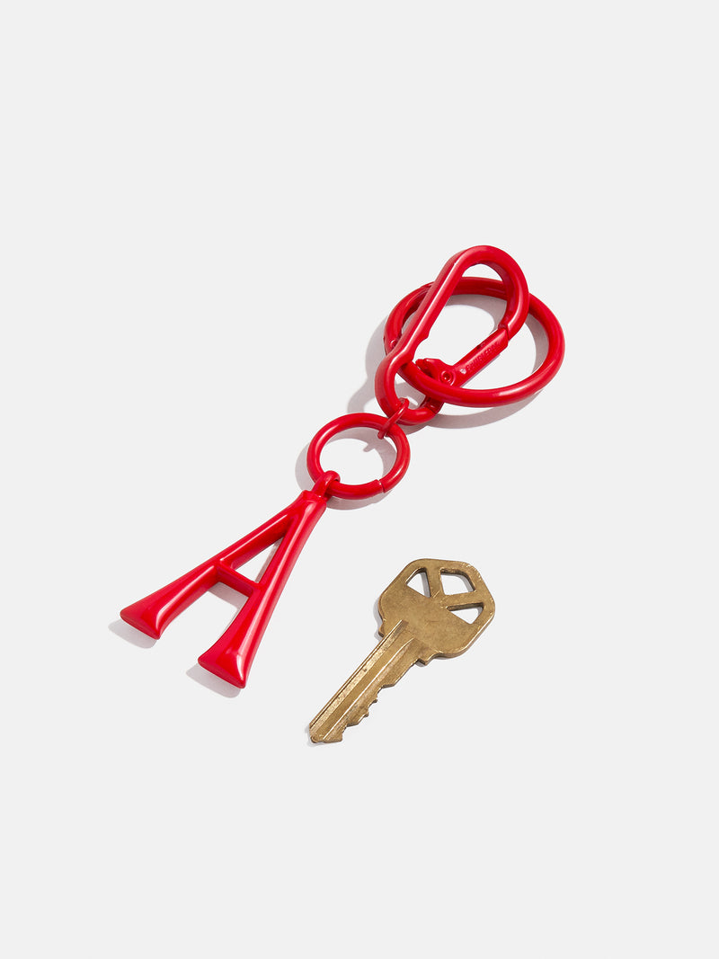 BaubleBar Initial Enamel Bag Charm - Red - 
    Initial keychain
  
