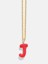 BaubleBar Mini Bubble Initial Enamel Necklace -  Red - 
    Enjoy 20% Off: One week only
  
