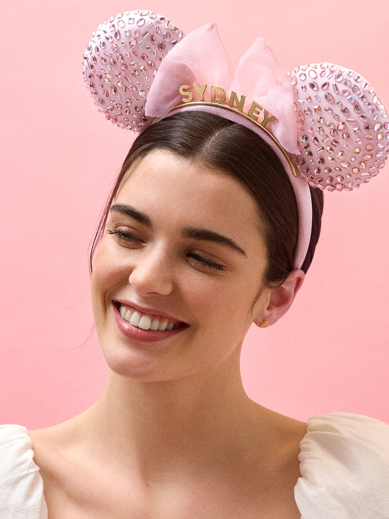 BaubleBar Disney Minnie Mouse Custom Pink Ears Headband - Custom Pink Minnie Mouse Ears - 
    Customizable Disney Ears Headband
  
