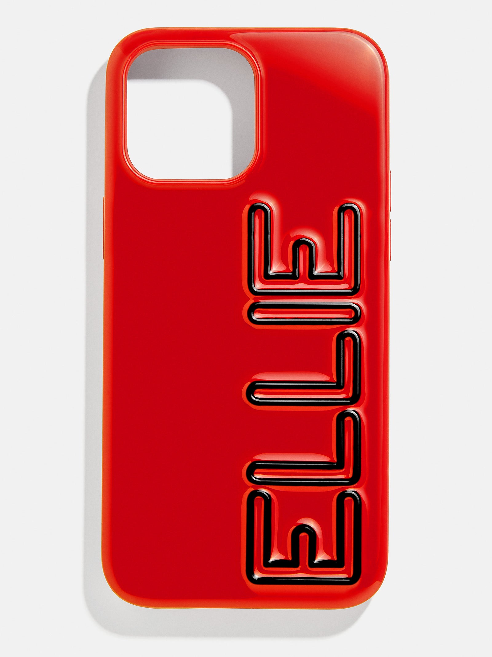 Custom Fine Line Phone Case - Bright Red/Black