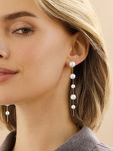 BaubleBar Penelope Earrings - White - 
    Pearl drop earrings
  
