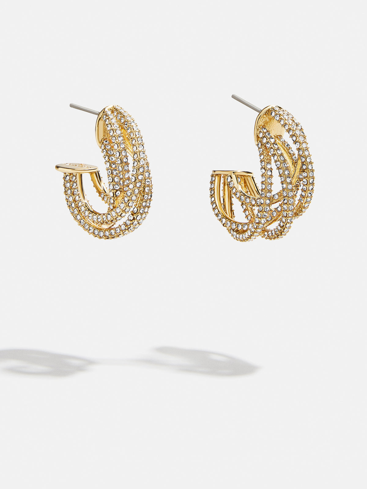 Addison Earrings - Gold/Pavé