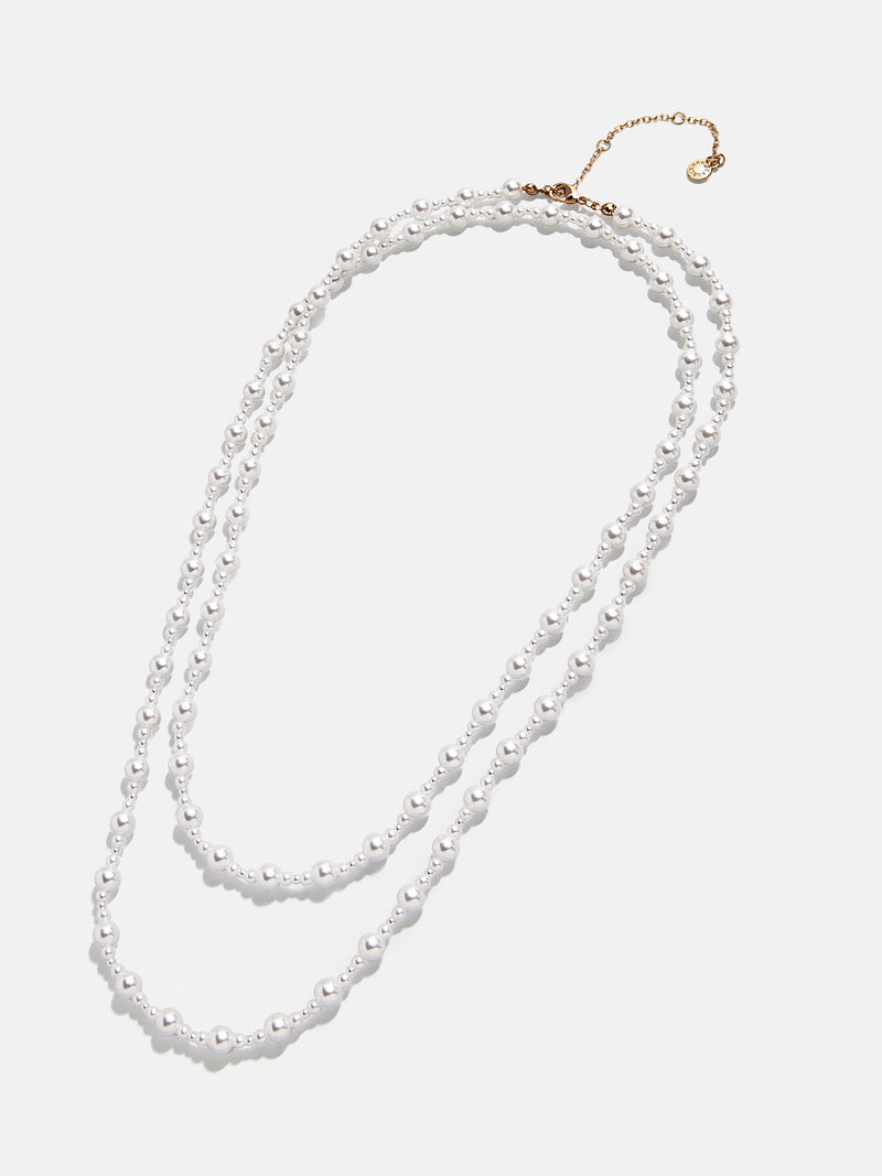 BaubleBar Charlotte Necklace - Pearl Strand - 
    Long pearl necklace
  
