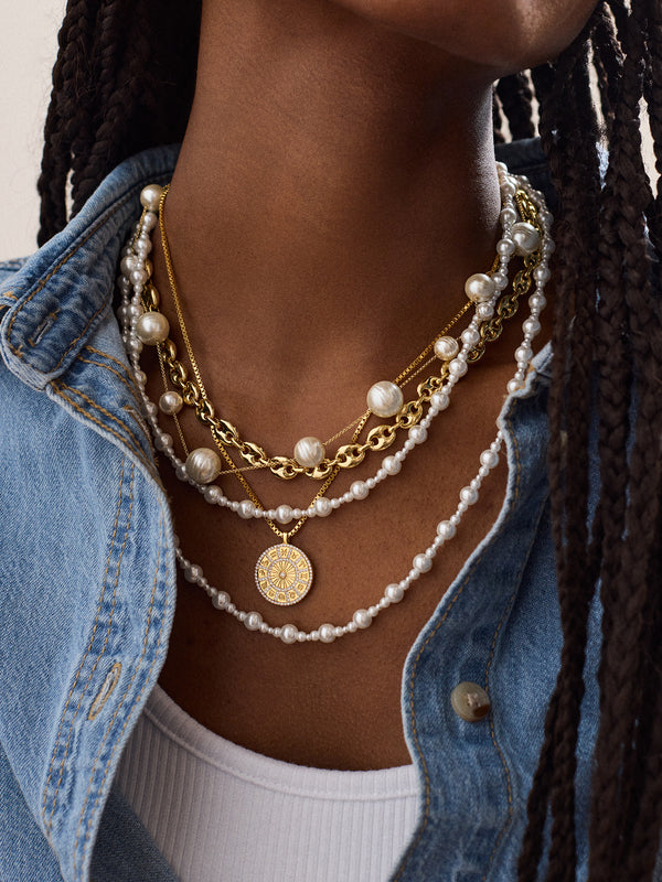 Blair Necklace - Pearl Collar