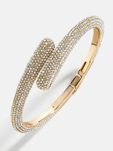 BaubleBar Naomi Wrap Hinge Bangle - Gold/Pavé - 
    Enjoy 25% Off: One week only
  
