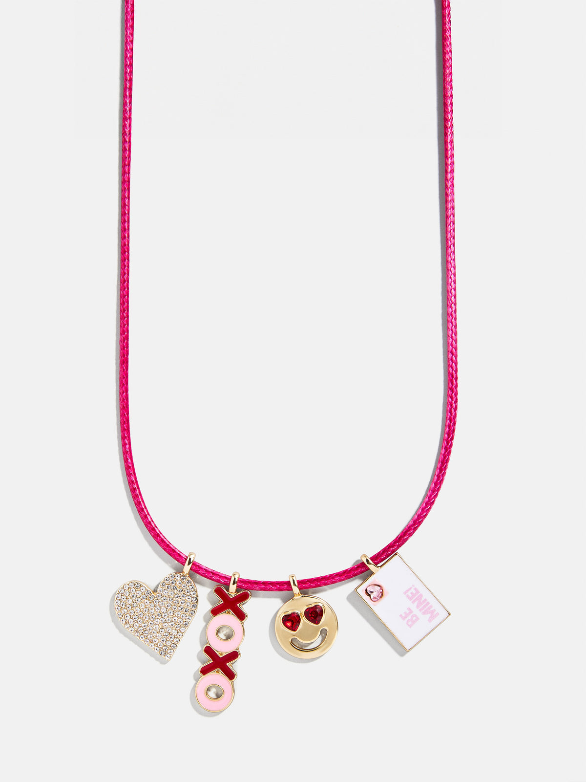 Kids' Heartfelt Charm Necklace - Pink