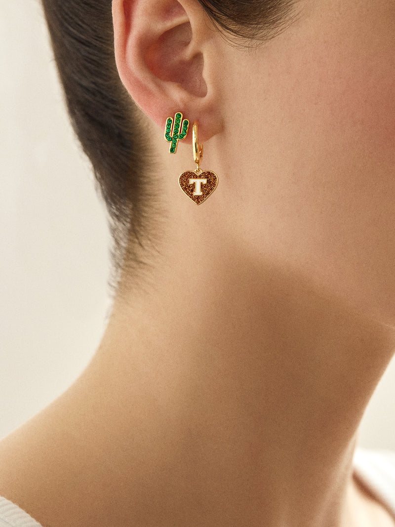 BaubleBar University of Texas at Austin Earring Set - University of Texas at Austin - 
    One set of heart drop earrings, one set of cactus earrings
  
