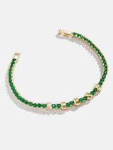 BaubleBar Custom Tennis Bracelet - Green - 
    Ends Tonight: Enjoy 20% Off​
  
