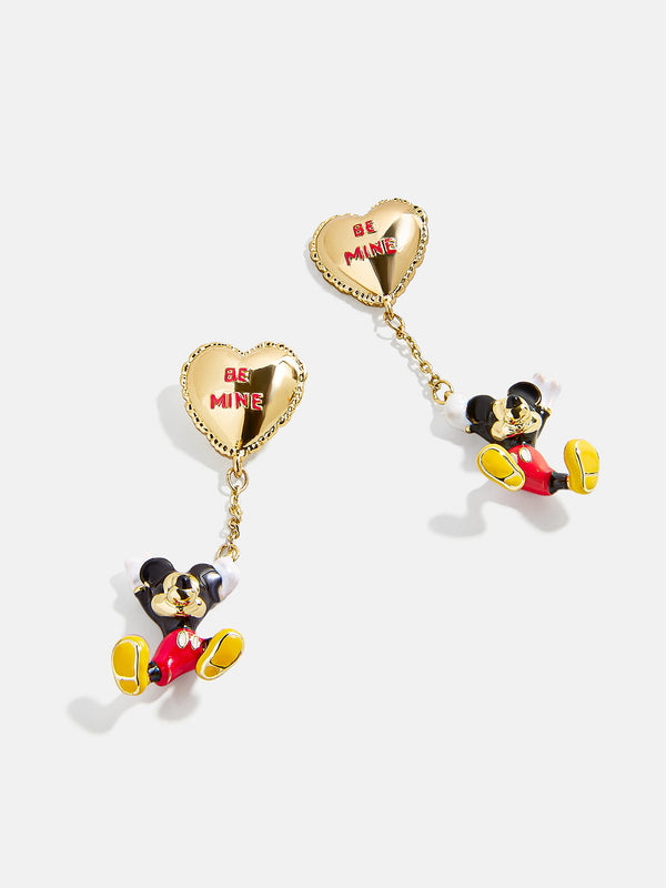 Disney Mickey Mouse Be Mine Earrings - Gold