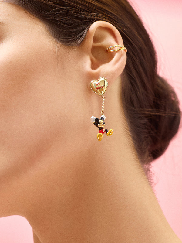 Disney Mickey Mouse Be Mine Earrings - Gold