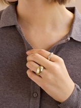 BaubleBar Kim Ring - Gold - 
    Oversized domed ring
  
