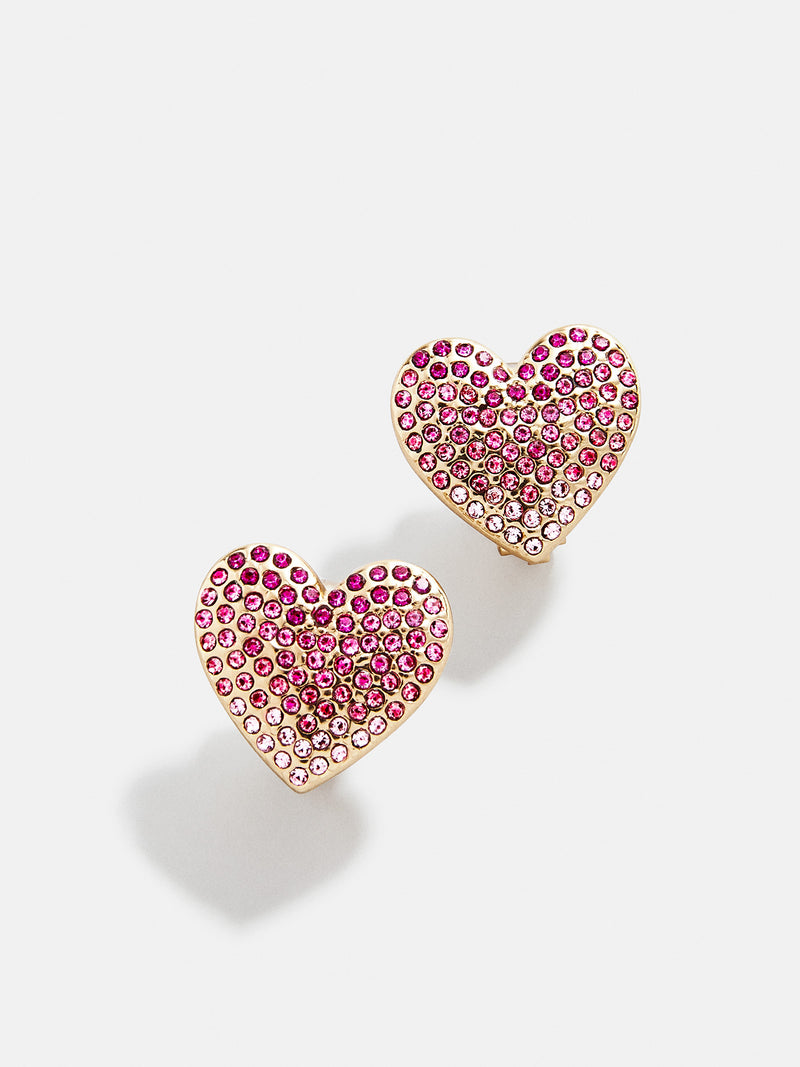 18K Gold Heart Of Gold Kids' Earrings - Heart Burst