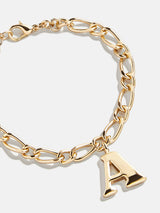 BaubleBar A - 
    Gold initial bracelet
  
