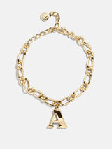 BaubleBar A - 
    Gold initial bracelet
  
