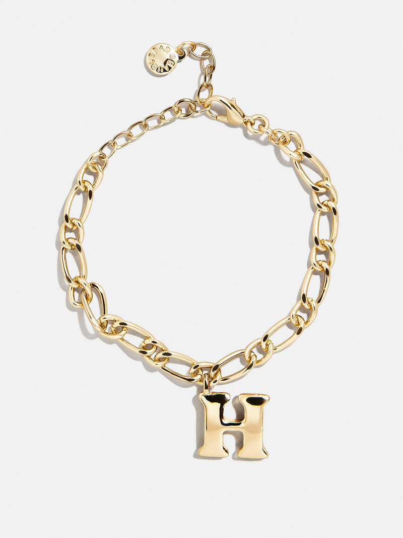 BaubleBar H - 
    Gold initial bracelet
  
