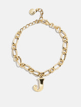 BaubleBar J - 
    Gold initial bracelet
  
