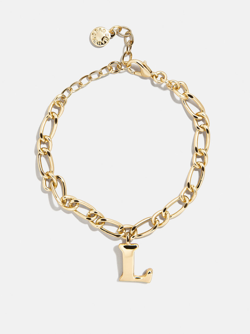 BaubleBar L - 
    Gold initial bracelet
  
