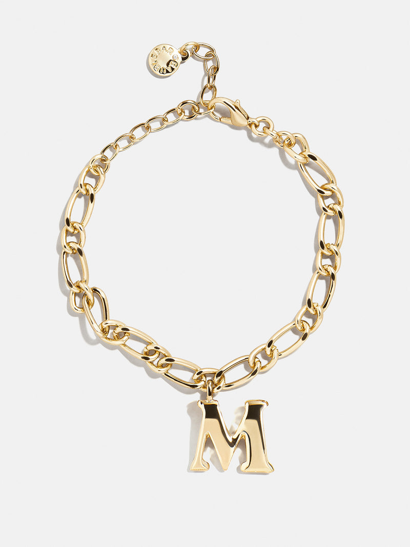 BaubleBar M - 
    Gold initial bracelet
  
