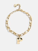 BaubleBar P - 
    Gold initial bracelet
  
