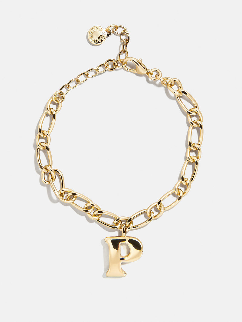 BaubleBar P - 
    Gold initial bracelet
  
