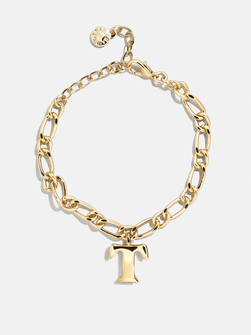 BaubleBar T - 
    Gold initial bracelet
  
