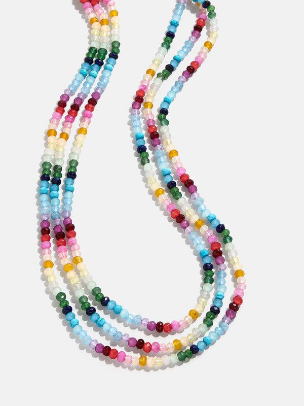 Lena Semi-Precious Layered Necklace - Multi