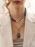 Aurora Semi-Precious Layered Necklace - Multi