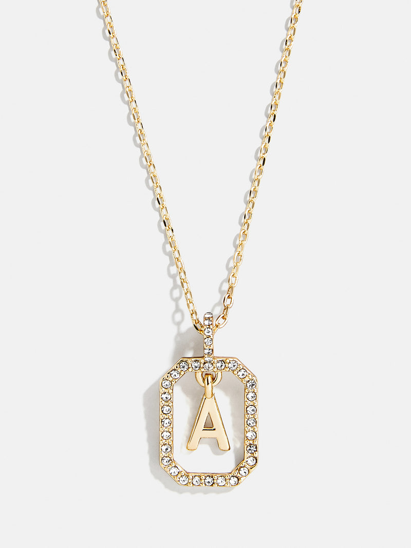 BaubleBar A - 
    Gold initial necklace
  
