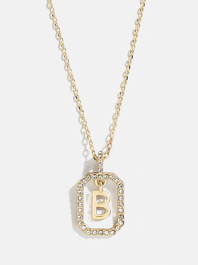 BaubleBar B - 
    Gold initial necklace
  
