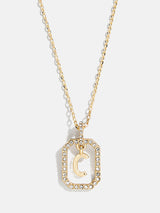 BaubleBar C - 
    Gold initial necklace
  
