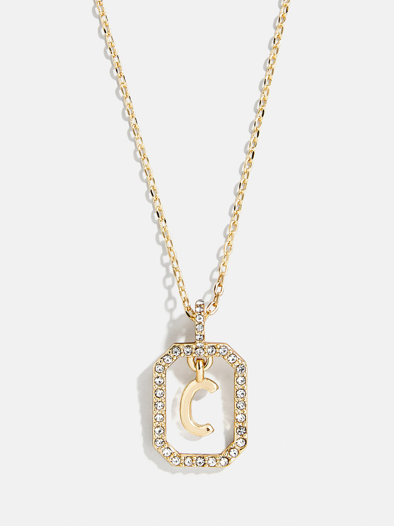 BaubleBar C - 
    Gold initial necklace
  
