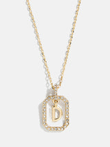 BaubleBar D - 
    Gold initial necklace
  
