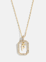 BaubleBar F - 
    Gold initial necklace
  
