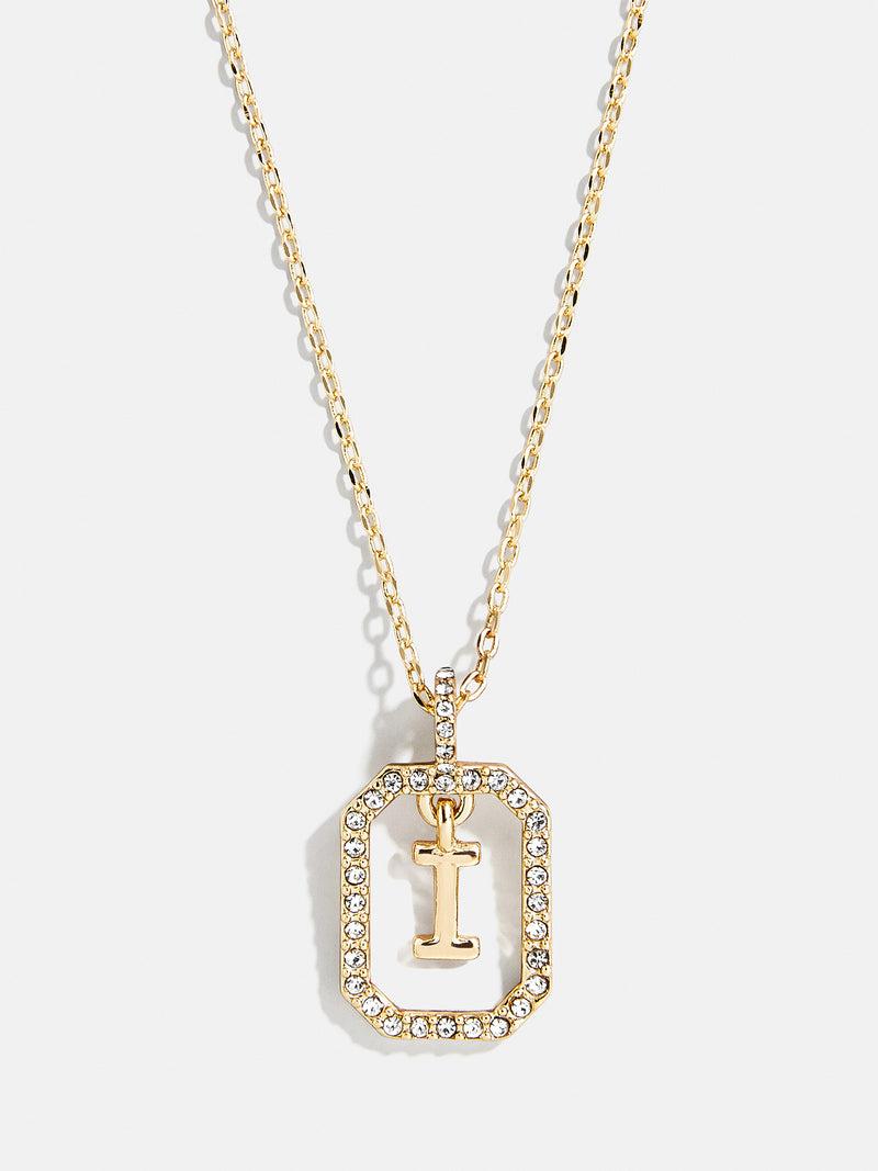 BaubleBar I - 
    Gold initial necklace
  
