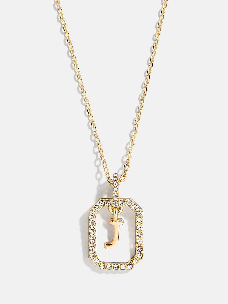 BaubleBar J - 
    Gold initial necklace
  
