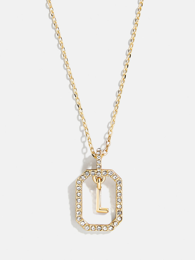 BaubleBar L - 
    Gold initial necklace
  
