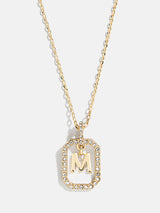 BaubleBar M - 
    Gold initial necklace
  
